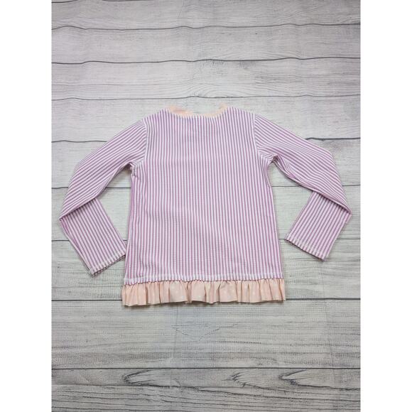 6 Ruffle Butts Seersucker Rash Guard - Picture 4 of 5